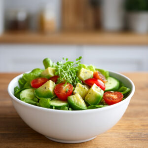 Svieži avokádový šalát